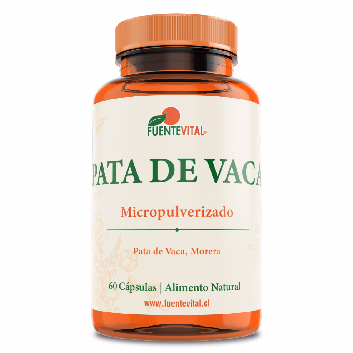 Frasco de Pata de Vaca Fuente Vital en capsulas suplemento natural para el control de azucar en vitenergy cl