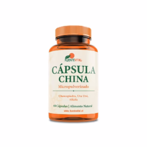 cápsula china fuente vital 60 cápsulas chancapiedra uva ursi alfalfa chile