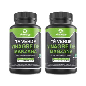 TÉ VERDE+VINAGRE DE MANZANA x2