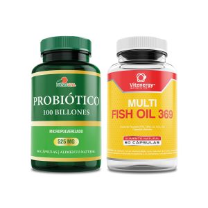 OMEga 3 6 9 probioticos 100 bilones