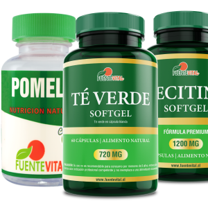 Té Verde + Pomelo + Lecitina de Soya - Pack Quemador Natural - Control de Peso