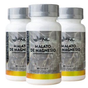 Malato de Magnesio 660 mg suplemento natural en cápsulas FNL Chile