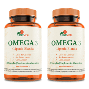 Omega 3 1400 mg 60 cápsulas blandas suplemento natural en Chile