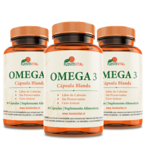Omega 3 1400 mg 60 cápsulas blandas suplemento natural en Chile