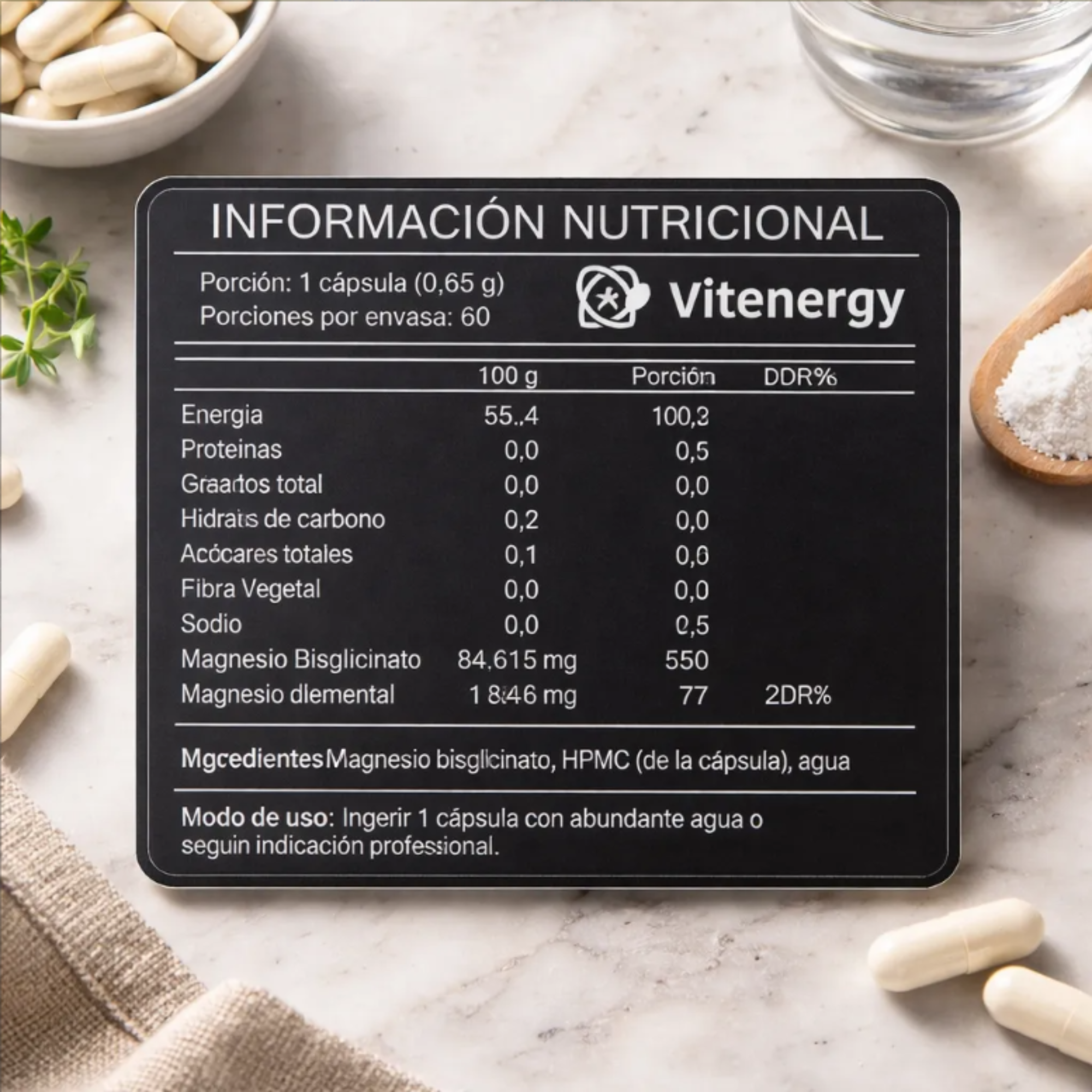 Magnesio Bisglicinato + L-treonato Premium Alta Absorción Pack - Imagen 6