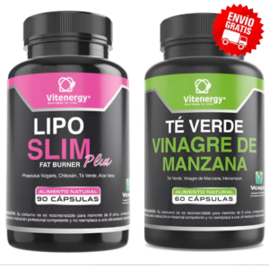 Lipo Slim Plus Té Verde Vinagre de Manzana Vitenergy control de peso Chile