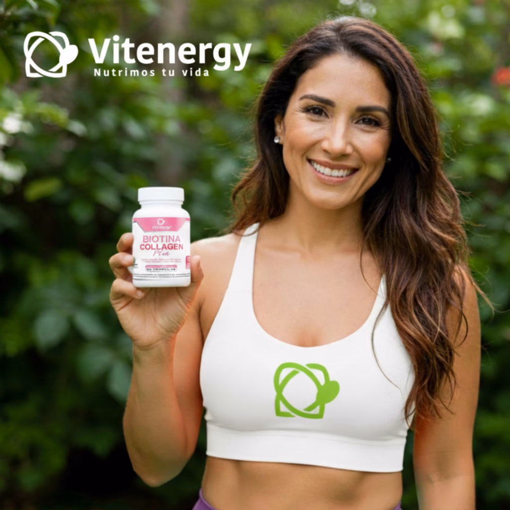 biotina colageno verisol vitenergy cabello piel y uñas