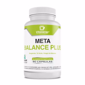 Meta Balance Plus x1 cápsulas vinagre manzana bergamota té verde 90 cápsulas Vcaps tratamiento 30 días Vitenergy Chile