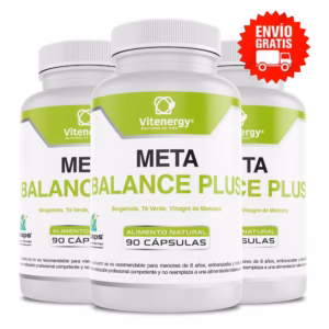 Meta Balance Plus Pack x3 pastillas triglicéridos bergamota vinagre manzana té verde 270 cápsulas Vcaps Vitenergy Chile
