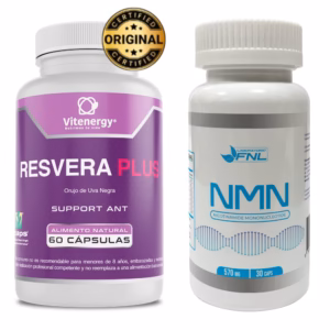 Resveratrol NMN Vitenergy suplemento antienvejecimiento longevidad Chile