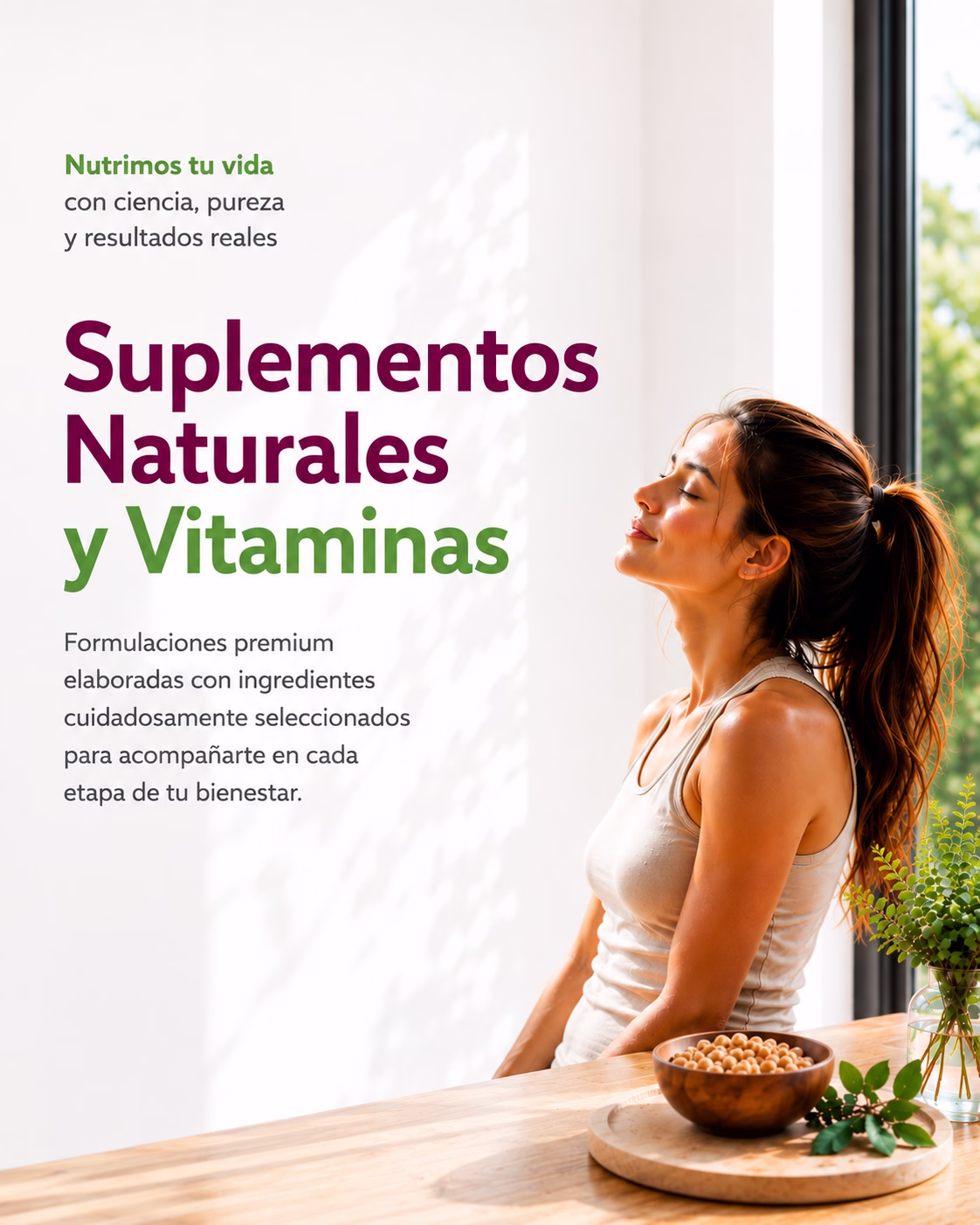Suplementos naturales y vitaminas premium Vitenergy para acompañar tu bienestar diario